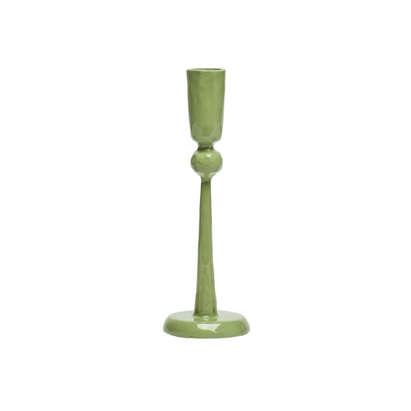 Hand Forged Taper Holder in Sage - Juniper Collective LLC