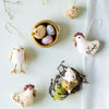 Felt Chicken Dreamer in White - Juniper Collective LLC