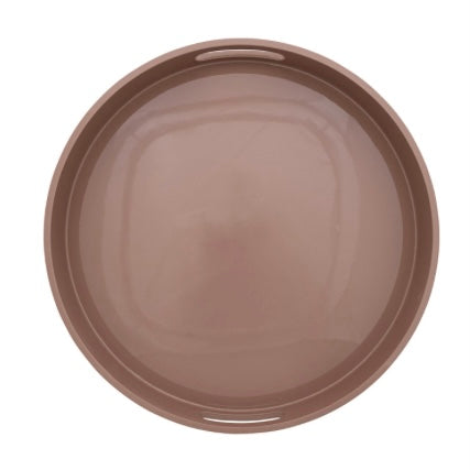 18” Lacquered Tray in Taupe - Juniper Collective LLC