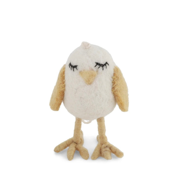 Felt Chicken Dreamer in White - Juniper Collective LLC