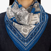 French Square Scarf in Louvre Blue - Juniper Collective LLC
