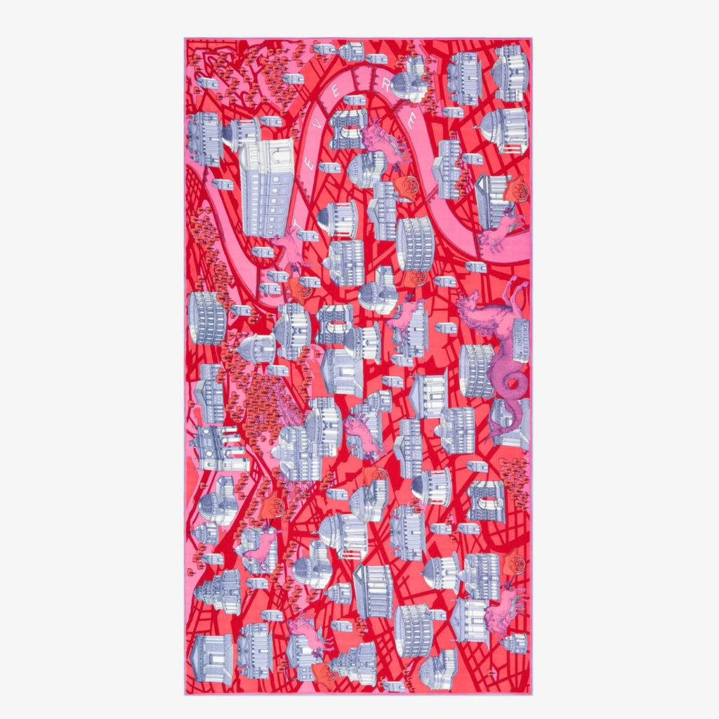 French Scarf in Rome Red - Juniper Collective LLC
