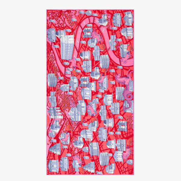 French Scarf in Rome Red - Juniper Collective LLC