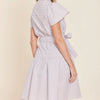 Striped Belted Dress in Pink - Juniper Collective LLC