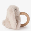 Plush Bunny Wooden Ring Rattle - Juniper Collective LLC