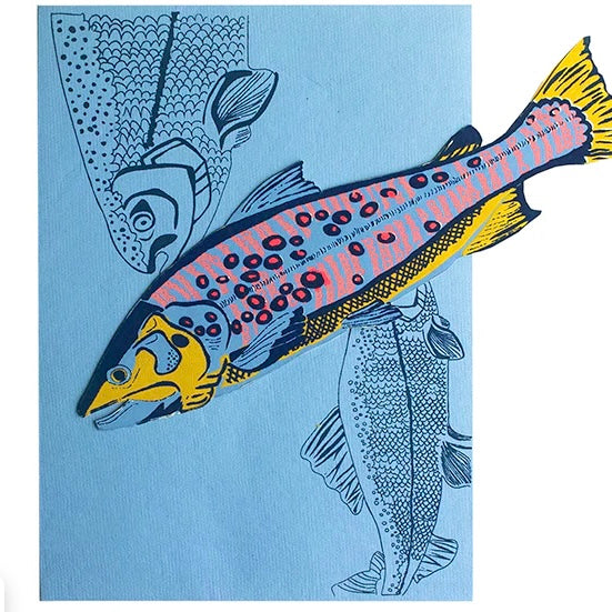 Trout Greeting Card - Juniper Collective LLC