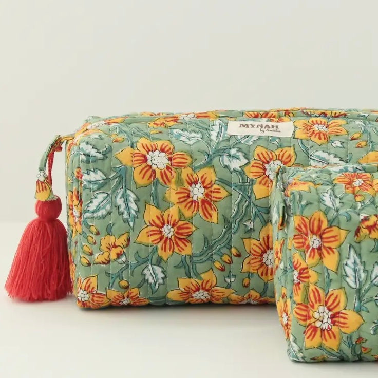 Floral Travel Bag-Large - Juniper Collective LLC