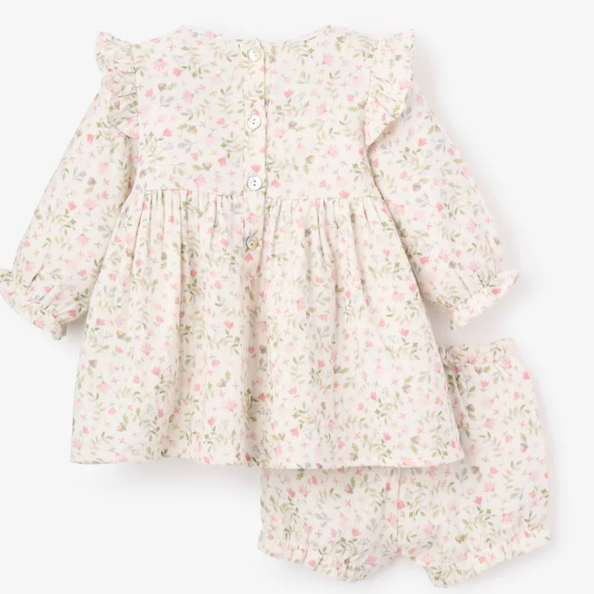 Folklore Floral Muslin Dress & Bloomer - Juniper Collective LLC