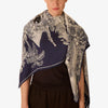 French Scarf Piranesi in Navy - Juniper Collective LLC