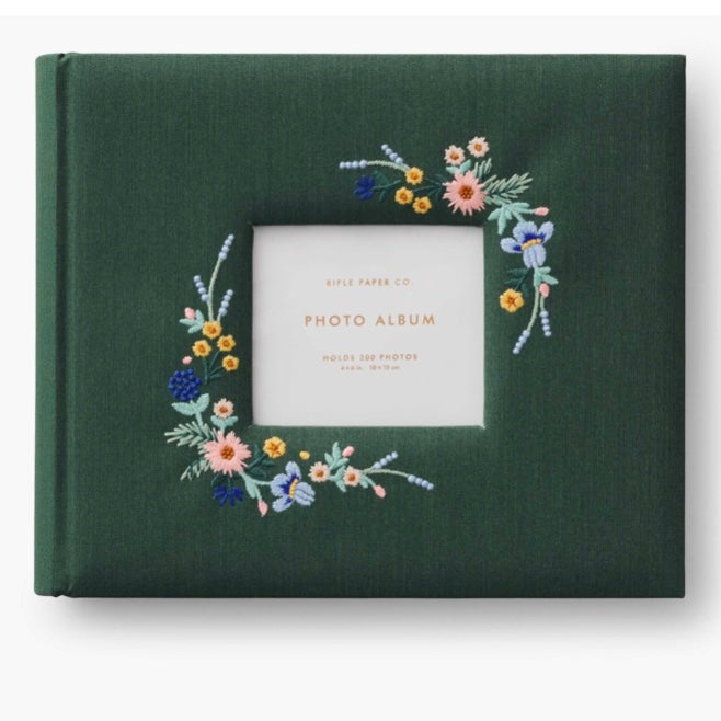 Wildwood Embroidered Heirloom Photo Album - Juniper Collective LLC