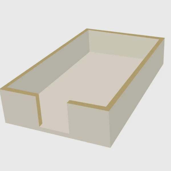 Guest Napkin Holder Taupe - Juniper Collective LLC