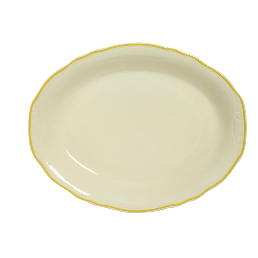 Sunshine Scallop Oval Platter - Juniper Collective LLC