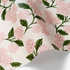 Pink Hydrangea Wrapping Paper - Juniper Collective LLC