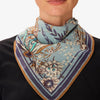 French Square Scarf in  Pagode Denim - Juniper Collective LLC