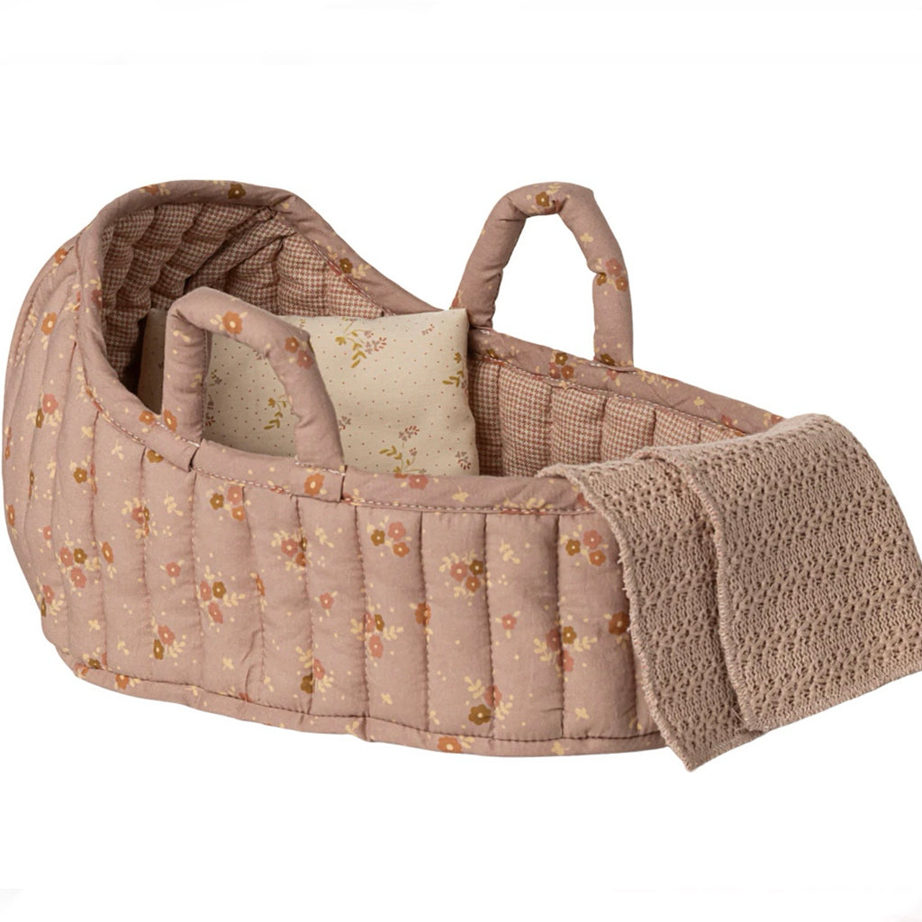Maileg Large Carry Cot ,Pink - Juniper Collective LLC