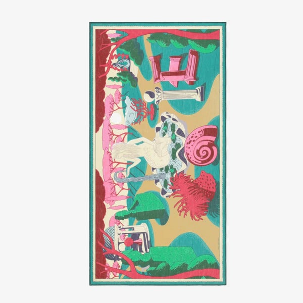 French Scarf in Jardin Fuschia - Juniper Collective LLC