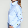 Light Blue Oxford Shirt with Love Buttons - Juniper Collective LLC