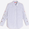 Striped Shirt with Fun Buttons - Juniper Collective LLC