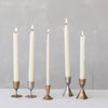 Small Metal Taper Holder in Antique Brass - Juniper Collective LLC