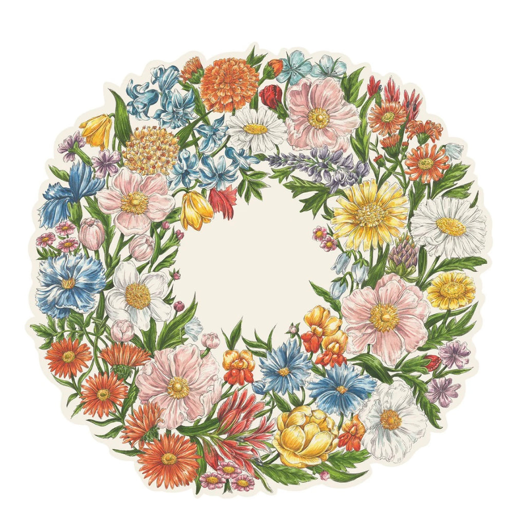 Wildflower Wreath Placemat - Juniper Collective LLC