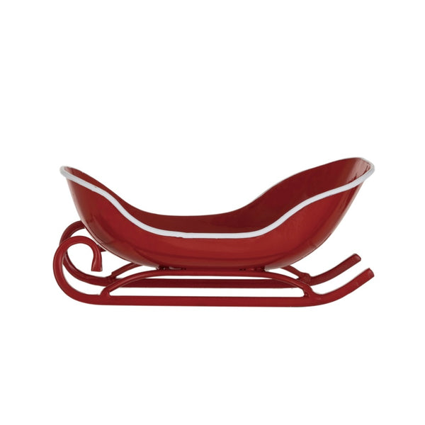 Red & White Sleigh - Juniper Collective LLC