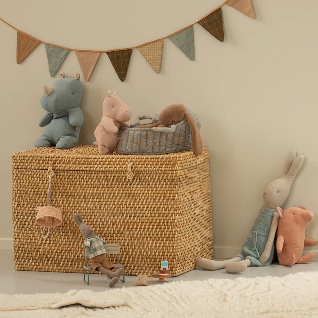 Maileg Large Carry Cot, Blue - Juniper Collective LLC