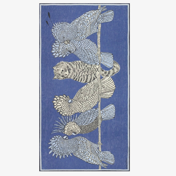 French Scarf in Caracat Blue - Juniper Collective LLC
