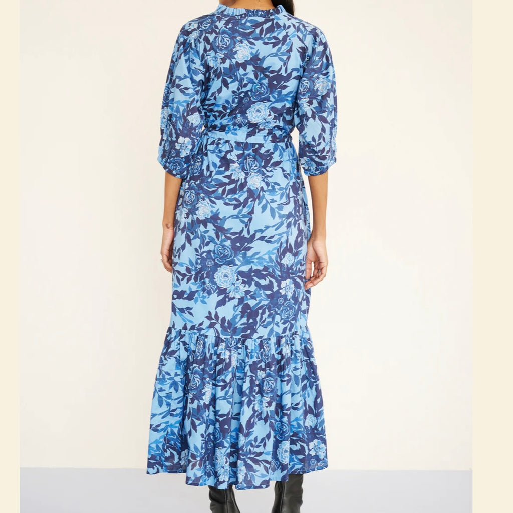 Betty Dress in Bibi Rose Clematis - Juniper Collective LLC