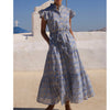 Florence Ruffle Collar Maxi Dress - Juniper Collective LLC