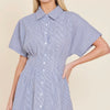 Stripe Dart Waist Dress - Juniper Collective LLC