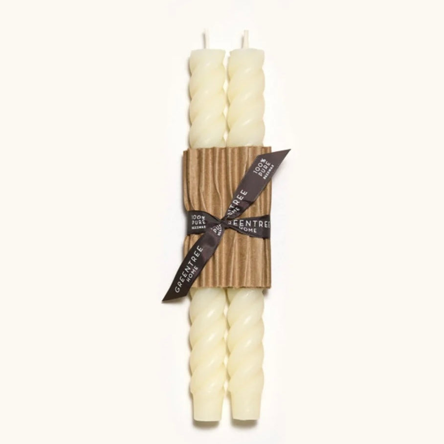 Beeswax Rope Taper Pair - Juniper Collective LLC
