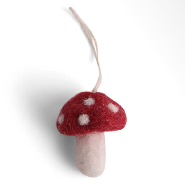 Mini Felt Mushrooms Ornament - Juniper Collective LLC