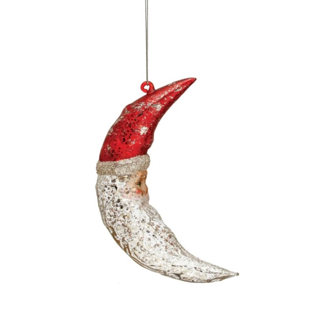 Santa Moon Ornament