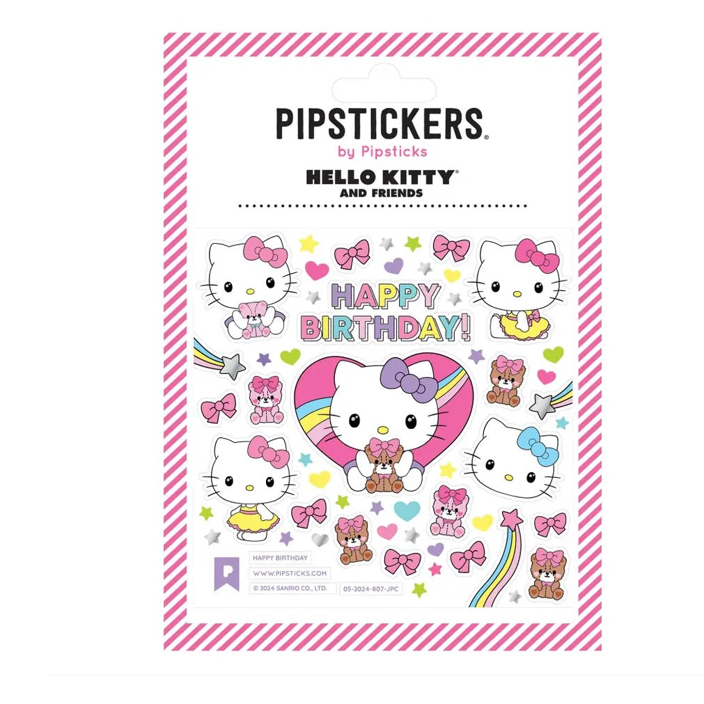 Happy Birthday Hello Kitty Stickers - Juniper Collective LLC