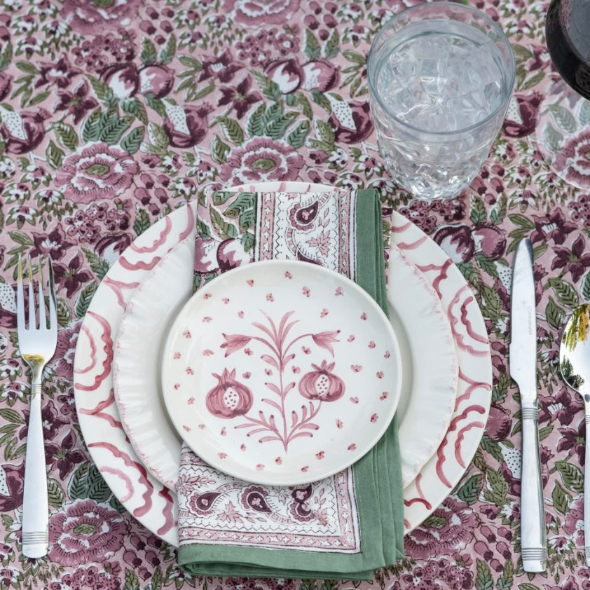 Pomegranate Garden Dusty Mauve & Sage - Juniper Collective LLC