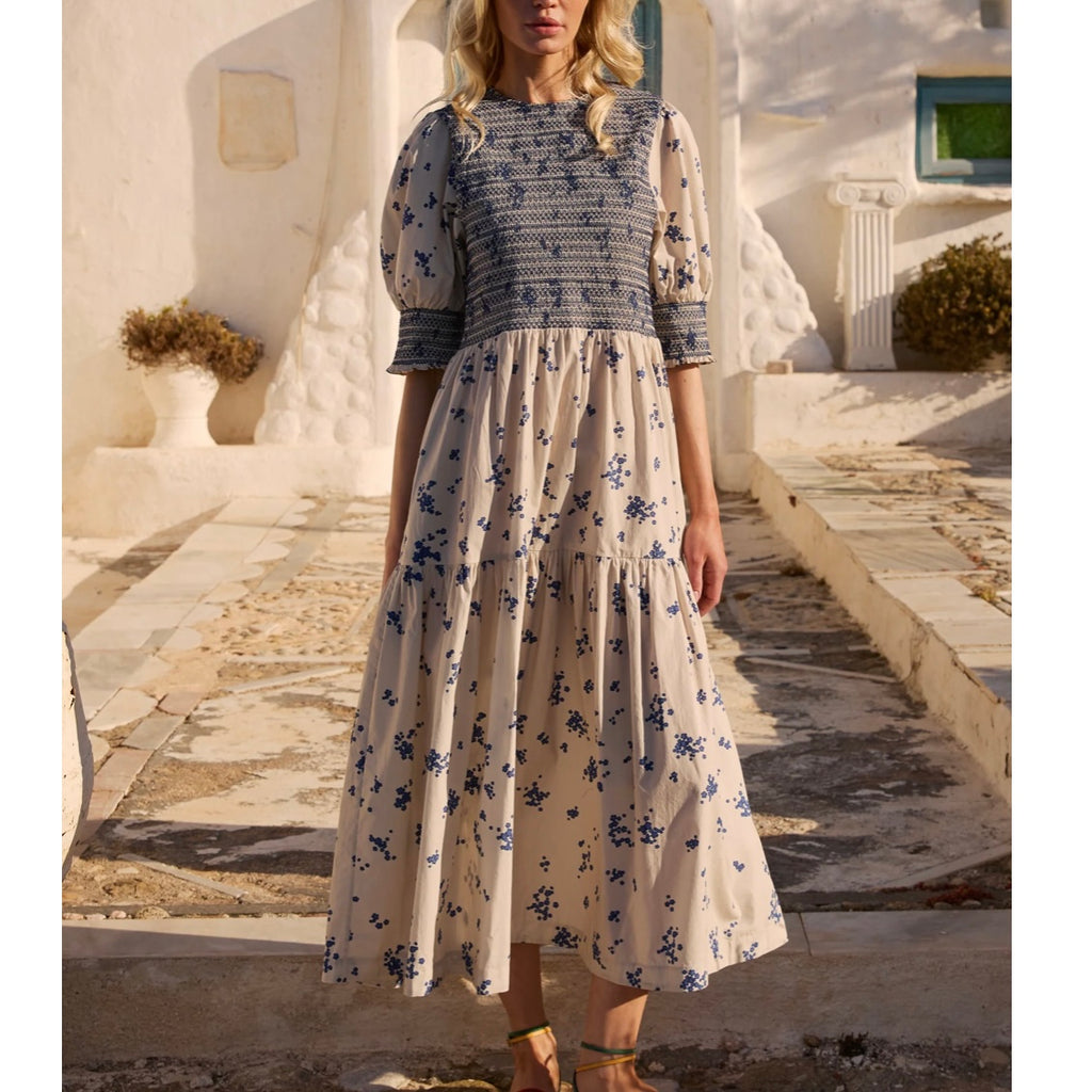 Quinn Alyssum Cream Dress - Juniper Collective LLC