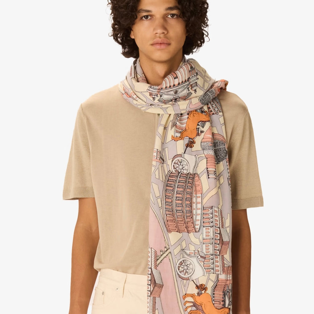 French Scarf in Rome Powder - Juniper Collective LLC