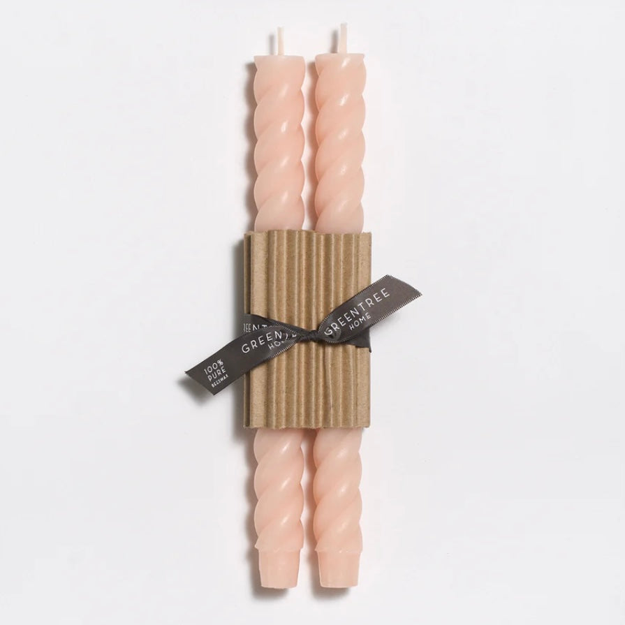 Beeswax Rope Taper Pair - Juniper Collective LLC
