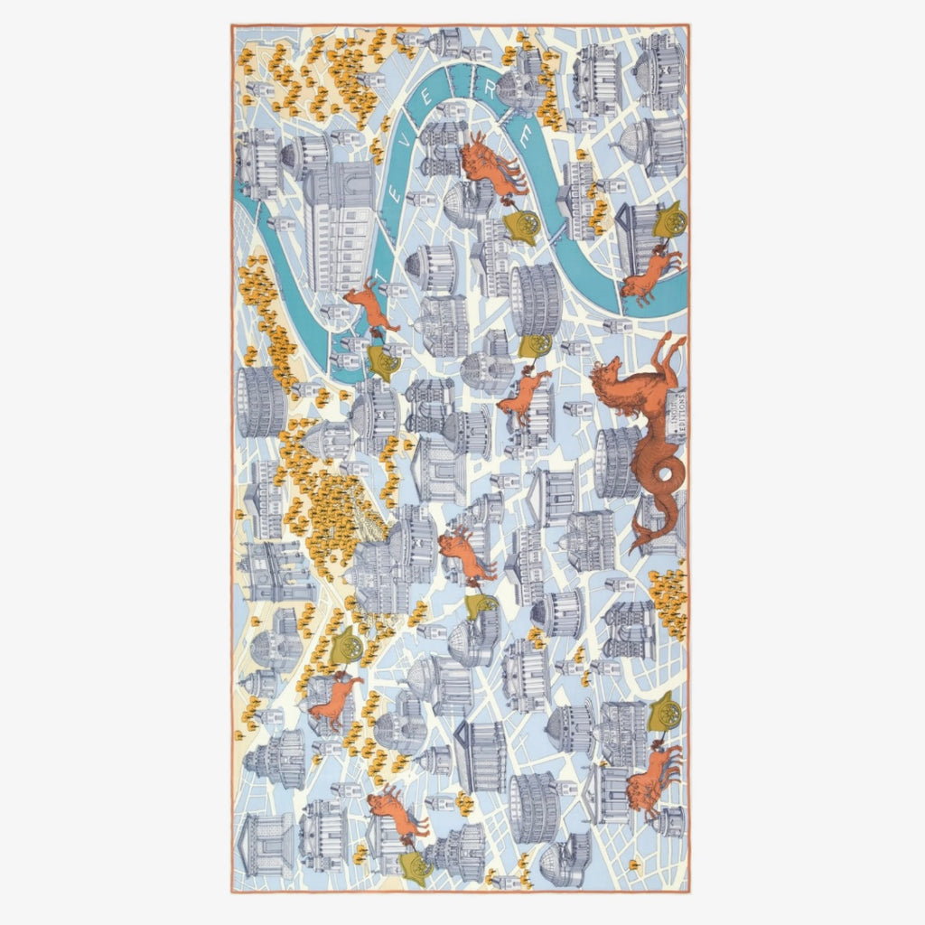 French Scarf in Rome Grey - Juniper Collective LLC