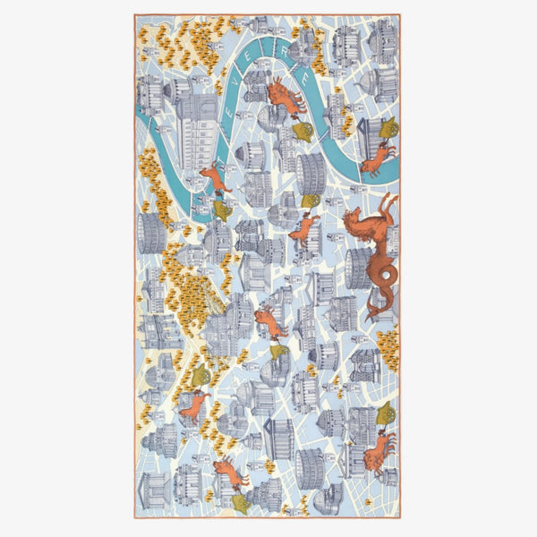 French Scarf in Rome Grey - Juniper Collective LLC
