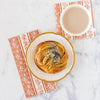 Pumpkin Burleigh Striped Guest Napkin - Juniper Collective LLC