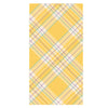 Yellow Plaid Guest Napkin - Juniper Collective LLC