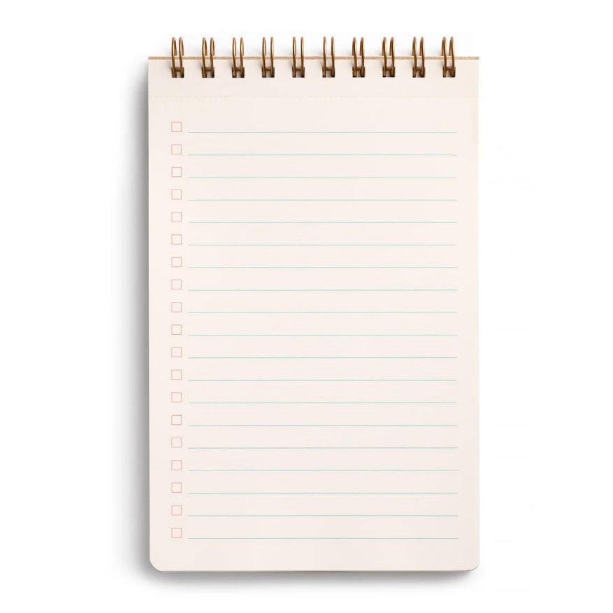 Green Gingham Spiral Notepad - Juniper Collective LLC