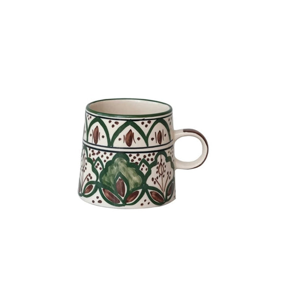 Hand Painted Stoneware Mug with Design - Juniper Collective LLC