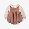 Berry Vines Top & Velveteen Overall Bubble - Juniper Collective LLC