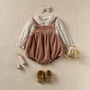 Berry Vines Top & Velveteen Overall Bubble - Juniper Collective LLC