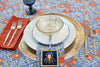 Cactus Flower Blue & Poppy Napkins - Set of 4 - Juniper Collective LLC