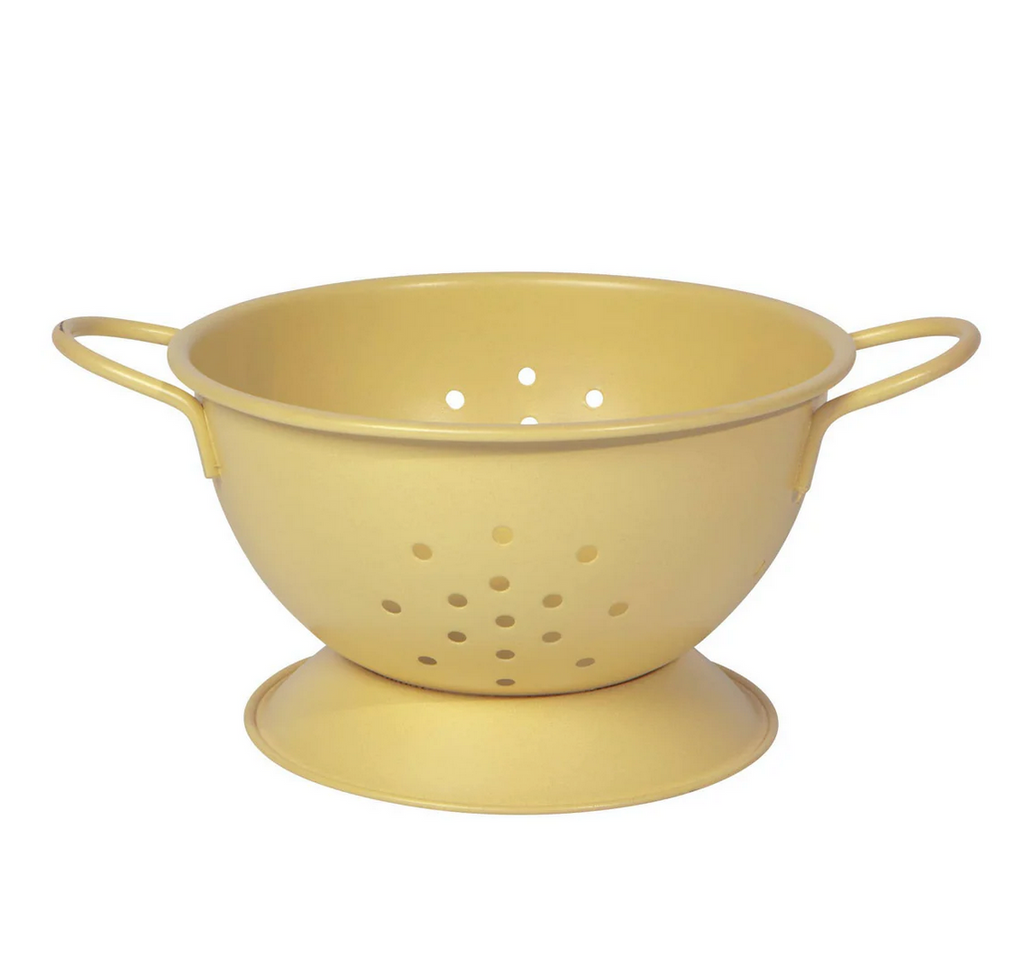 Matte Steel Sunrise Yellow Colander Small - Juniper Collective LLC