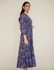 Castor Dress in Persian Tile Lapis - Juniper Collective LLC