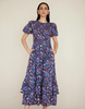 Quant Dress in Persian Tile Lapis - Juniper Collective LLC